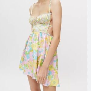 For love of lemons Emily backless dress net